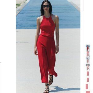 ZARA WIDE LEG CROPPED TROUSERS – ZW COLLECTION Size L NWT